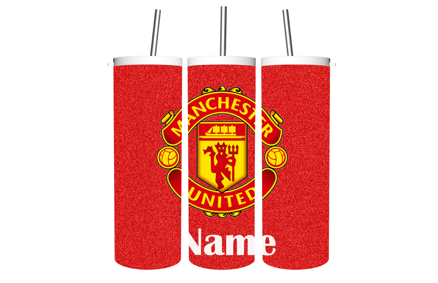 Glitter Red Man U T D Tumbler