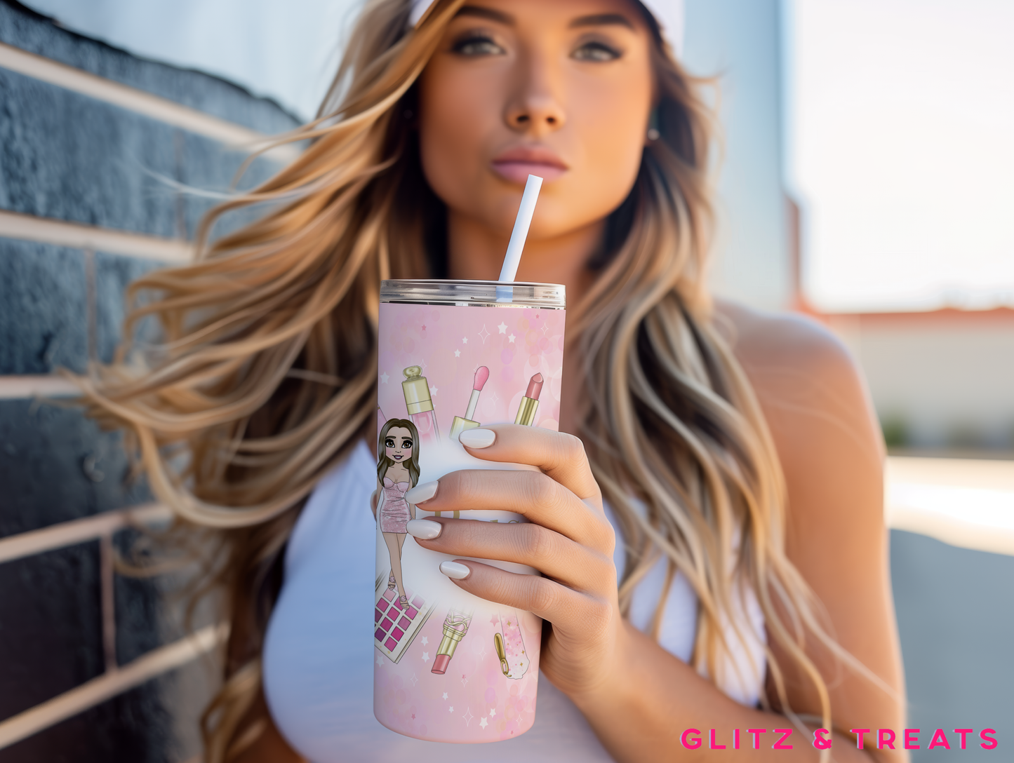 Pink Dress Dolly Tumbler