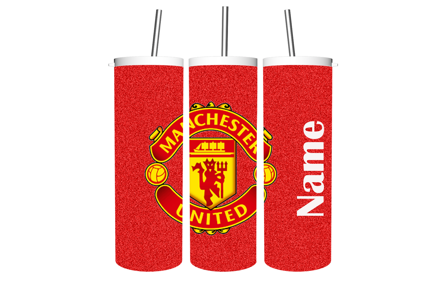 Glitter Red Man U T D Tumbler