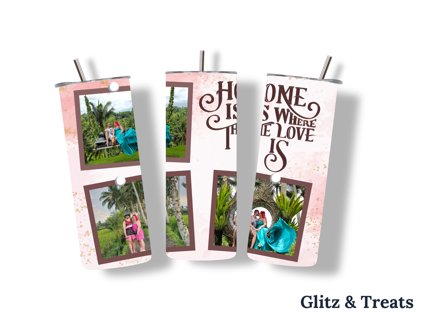 The "Trio of Memories" 20oz Premium Collage Tumbler