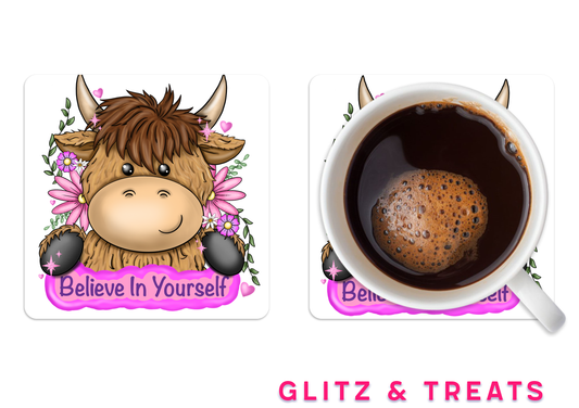 Highland Cow Coasters