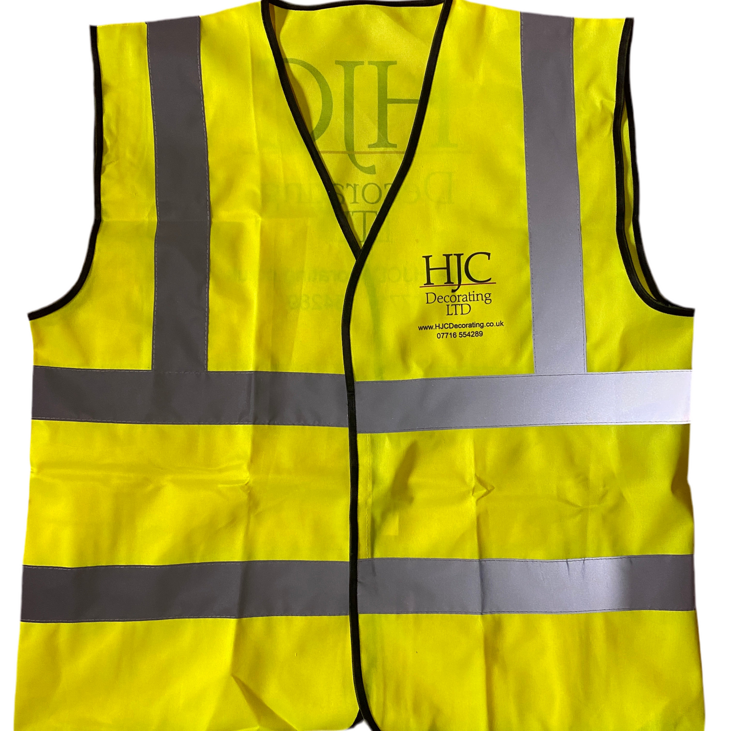 Custom Hi-Vis Yellow Waistcoat Vests