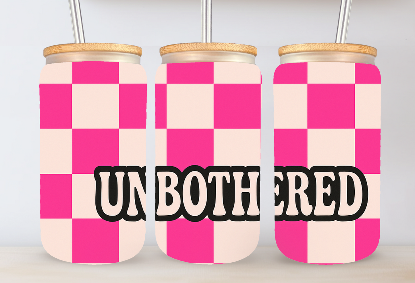 Unbothered Iced Coffee Glass Cans