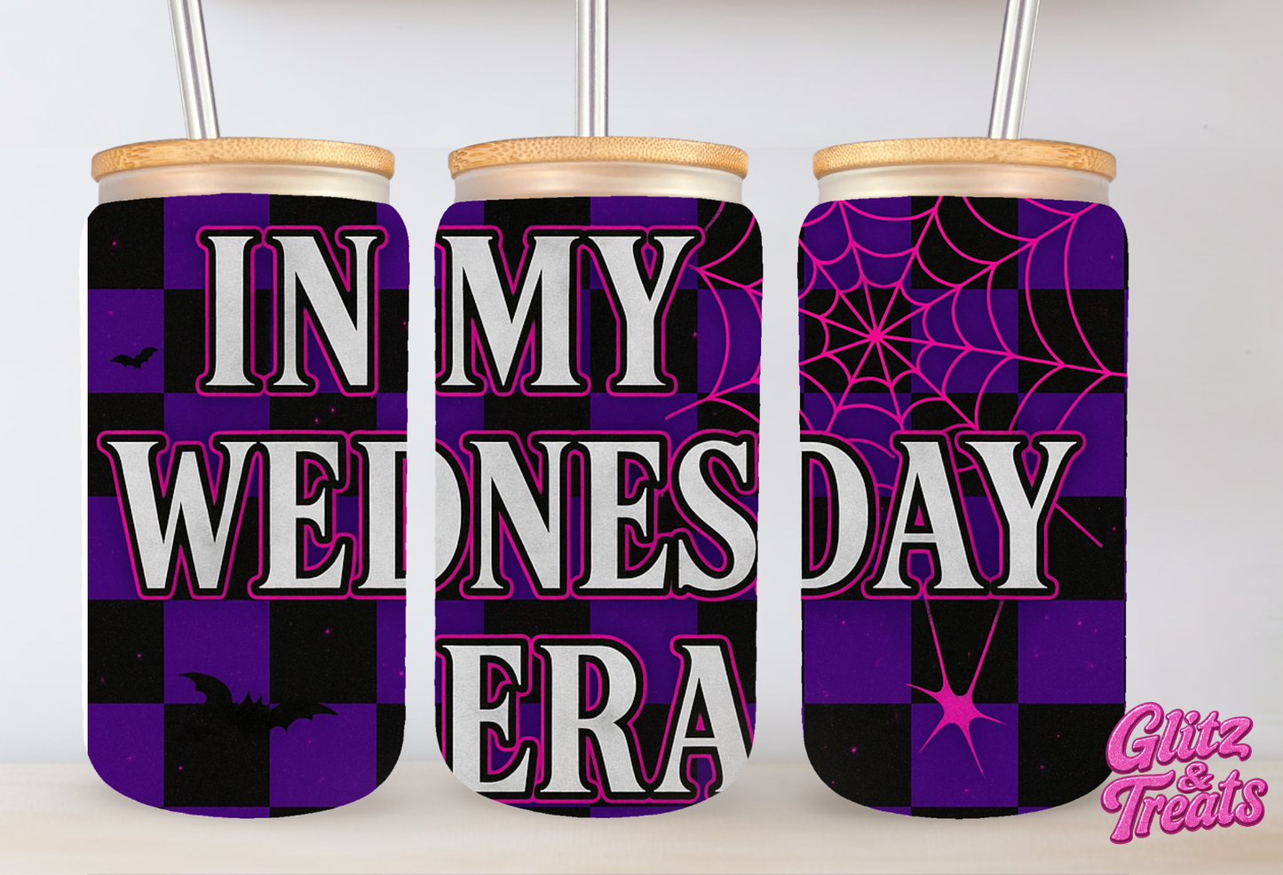 In My Wednesday Era Glass Beer Can