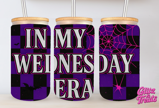 In My Wednesday Era Glass Beer Can
