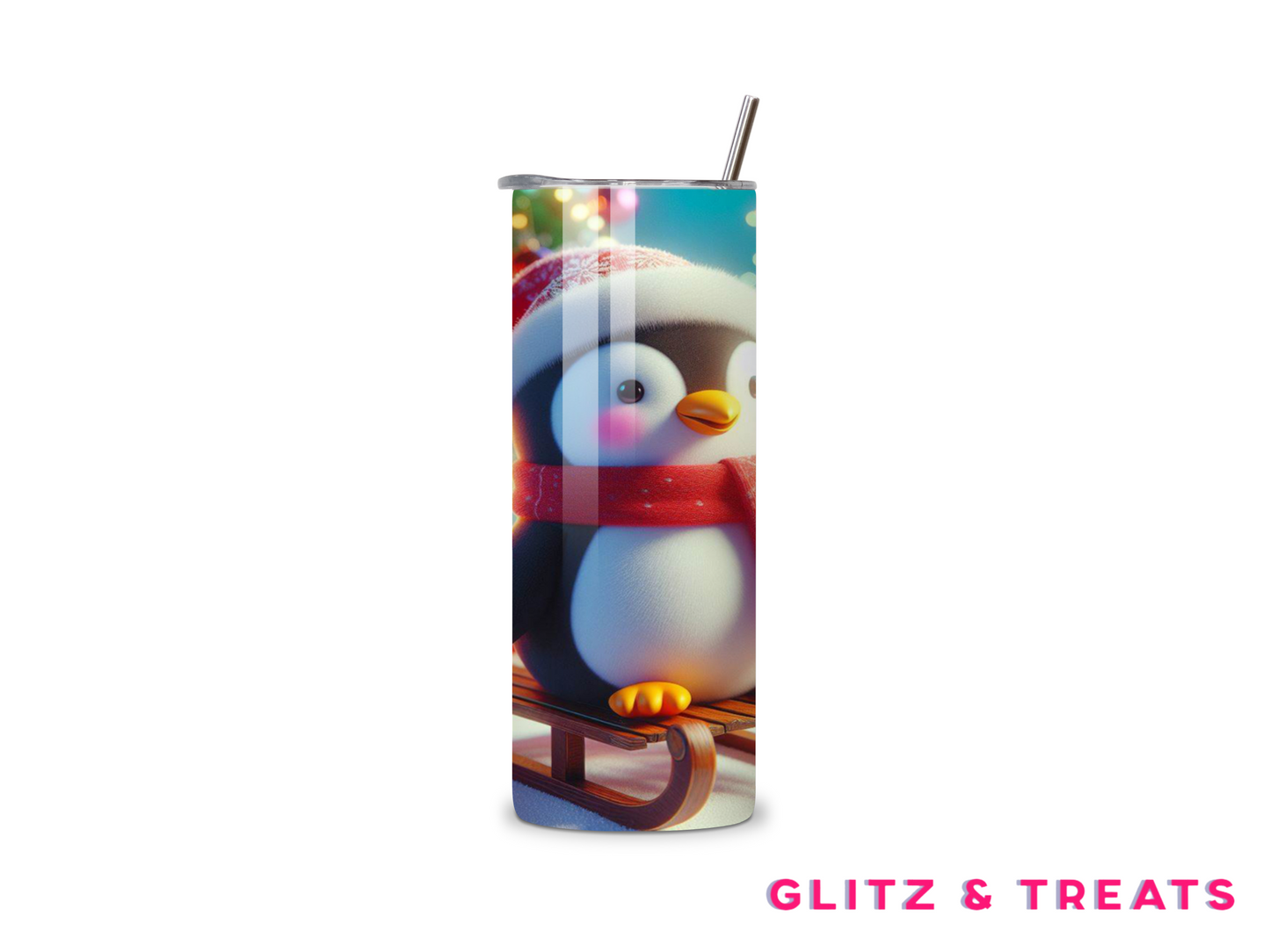 Sleigh Penguin Tumbler