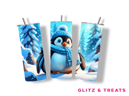 Fluffy Penguin Tumbler