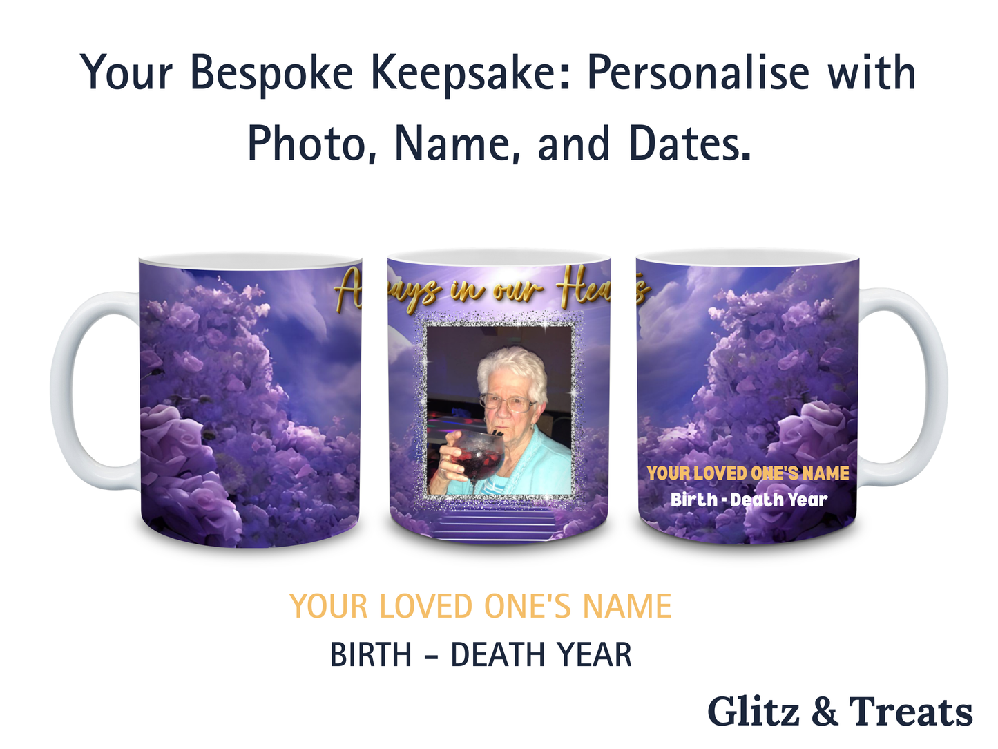 The Memorial Portrait Collection – Personalised 11oz Keepsake Mug