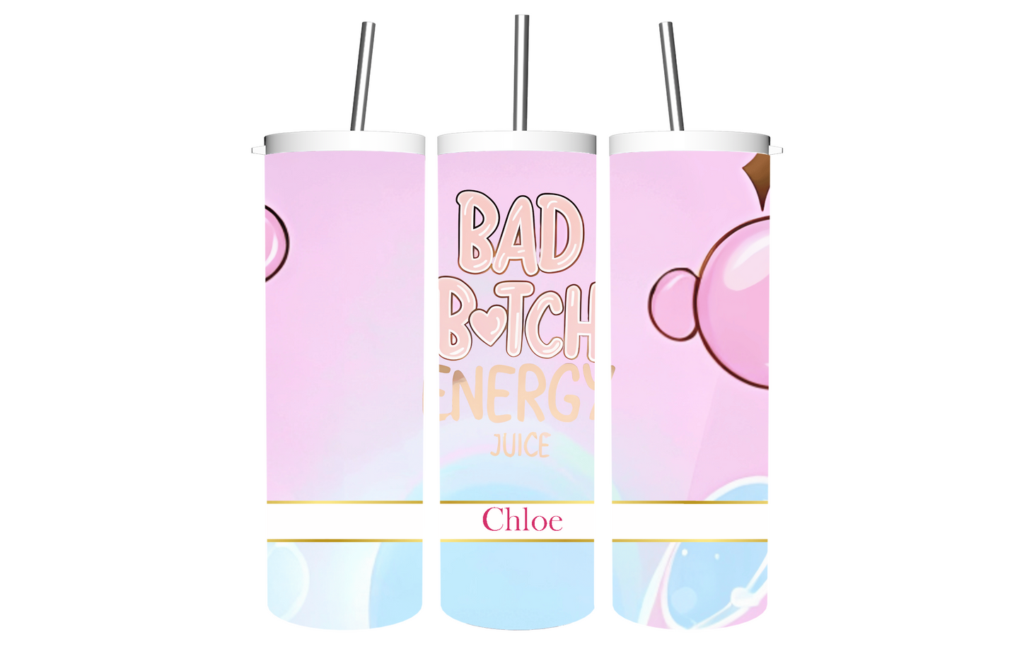 Custom P. Louise Bad B**ch Energy Tumbler