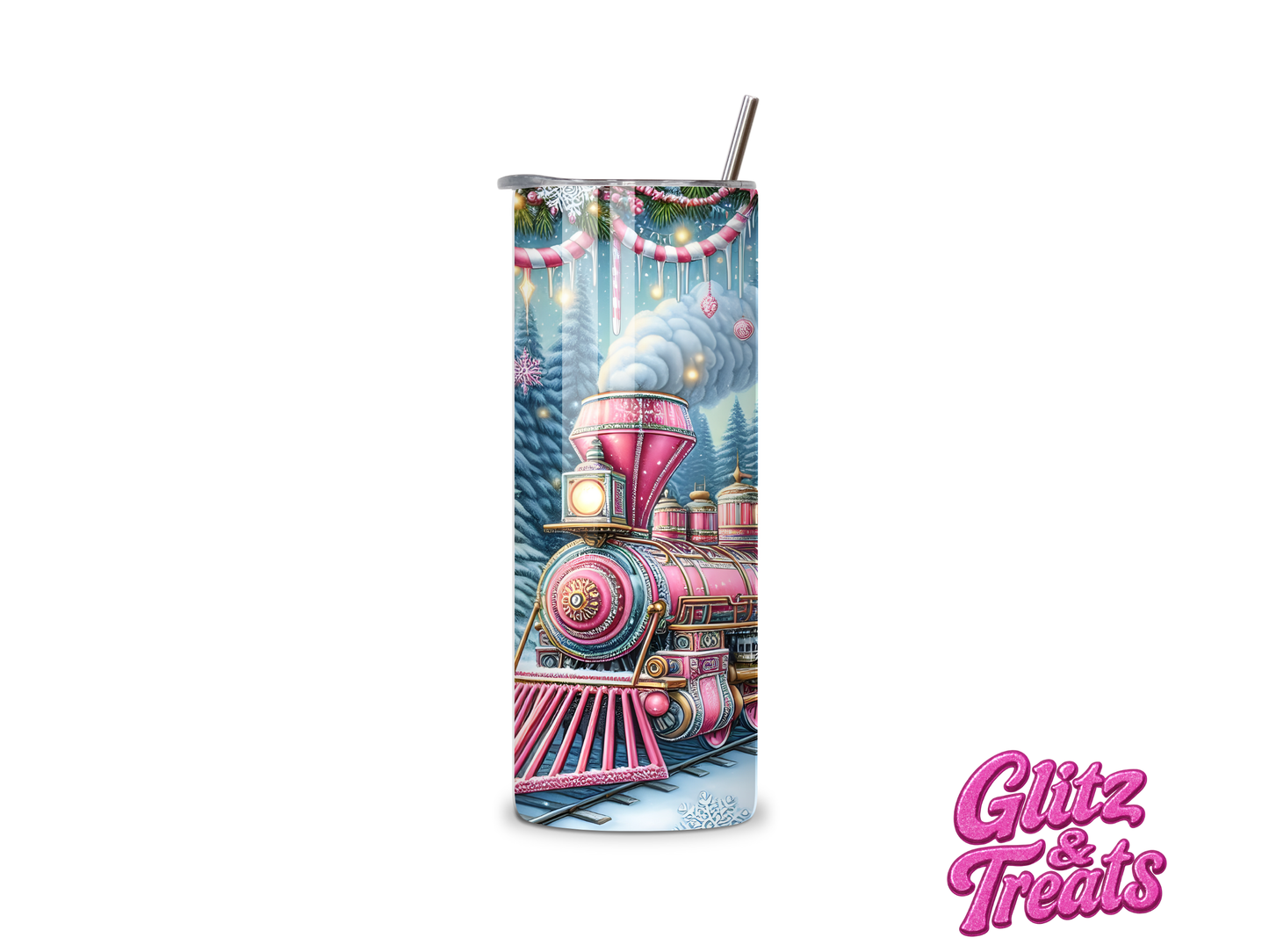 Pink Lady Christmas Express Tumbler – Limited Edition Personalised Gift