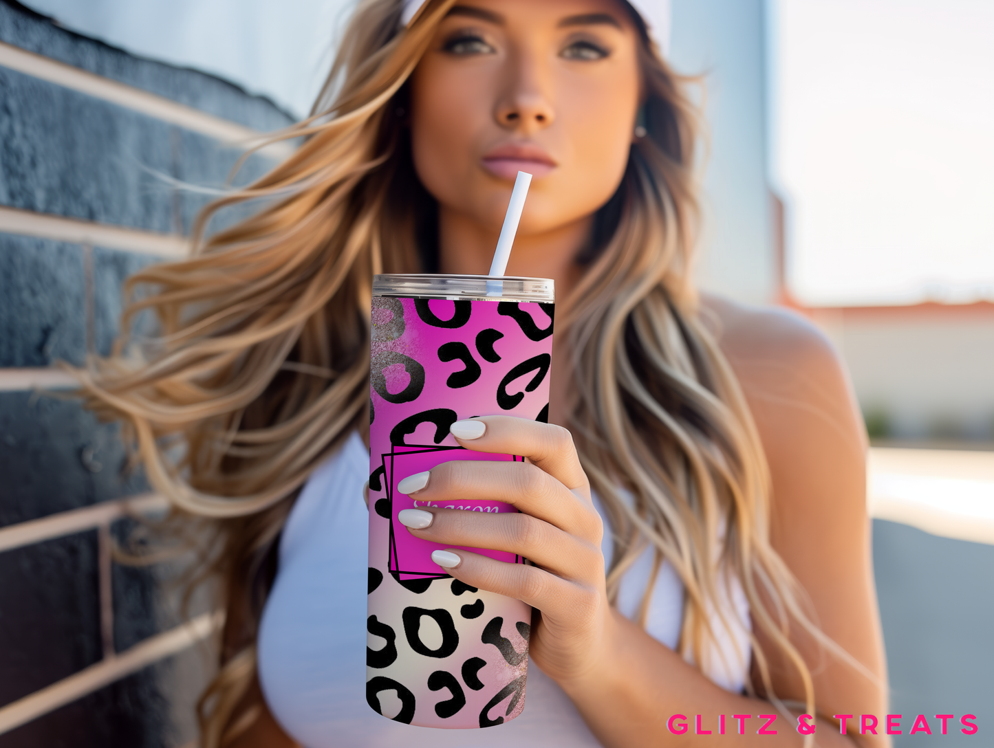 Custom Leopard Print Tumbler