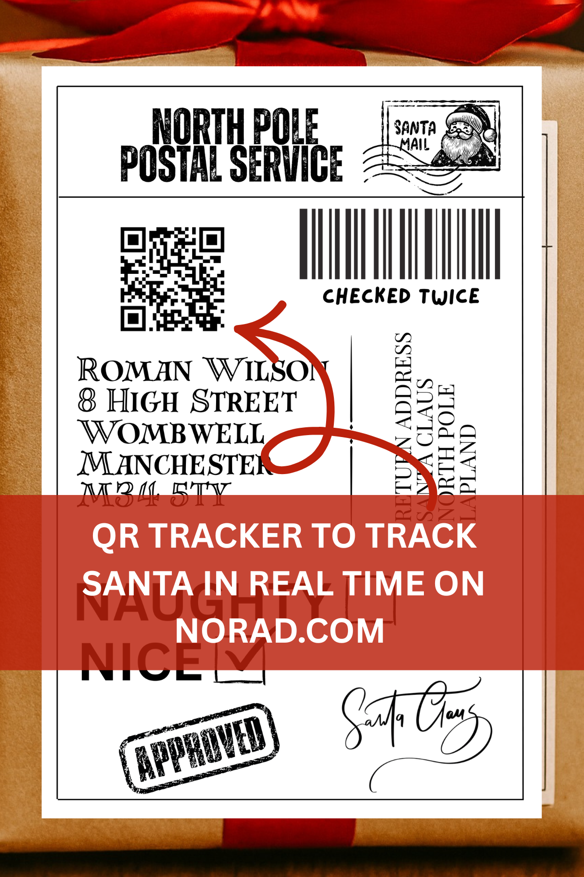 🎅✨Personalised North Pole Delivery Stickers  ✨🎁