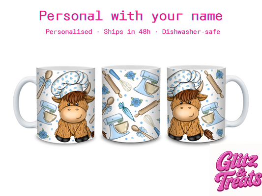 Highland cow Baker Mug