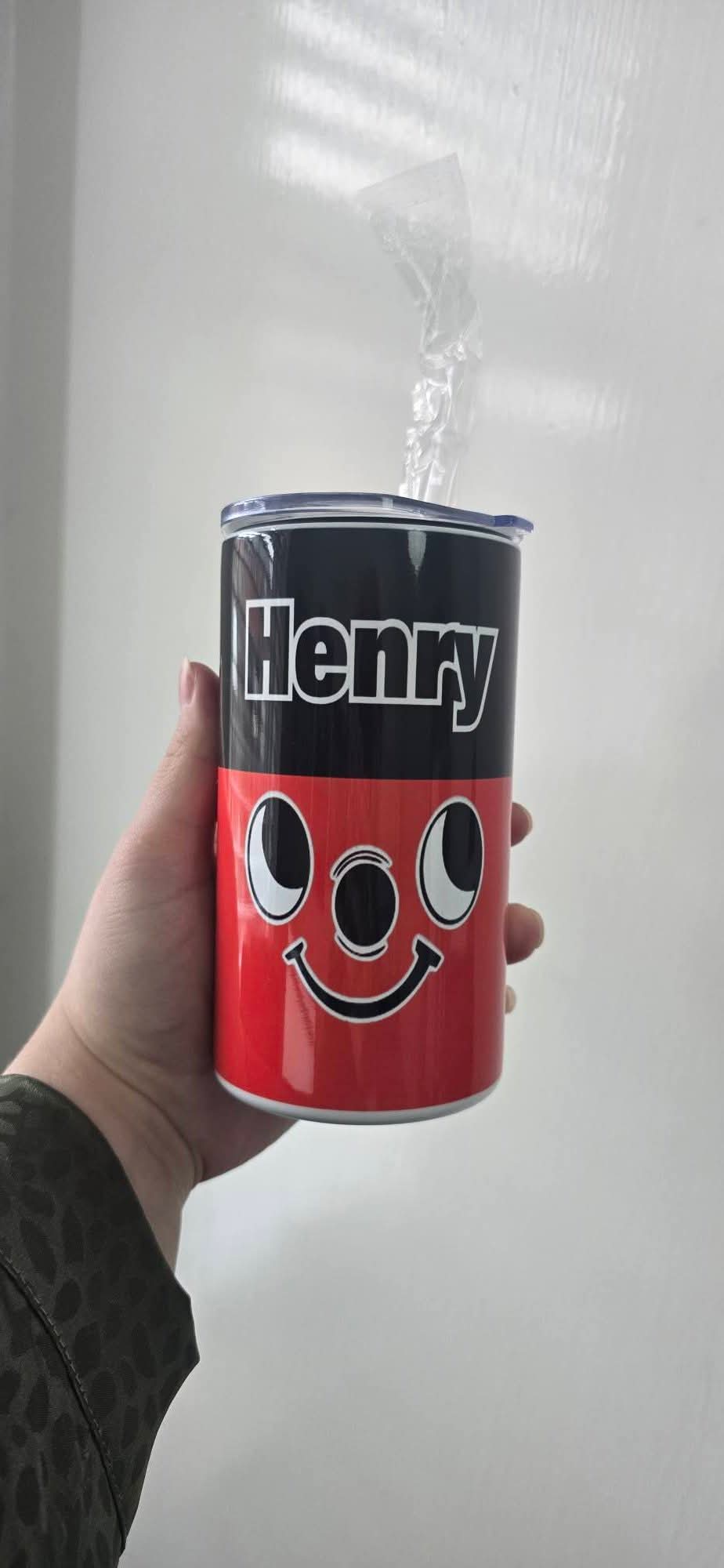 Henry Hoover 12oz Screw on lid Tumbler
